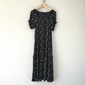 Hatch The Secret Nursing Midi Dress Black Floral